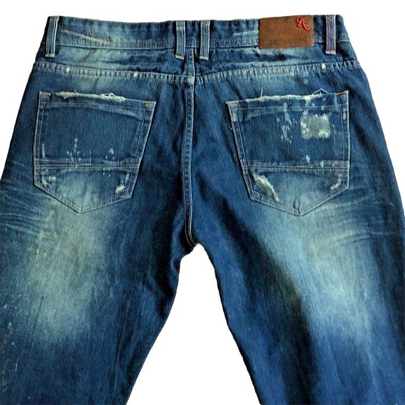 Jordan Craig Legacy Edition Jeans Mens 34x32 Artisan Series Bleached Distressed - Picture 4 of 16
